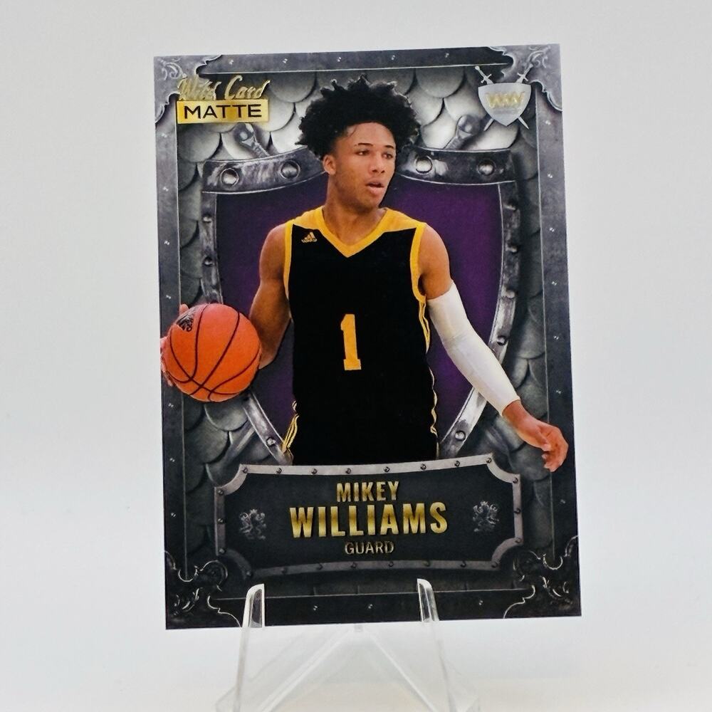 Mikey Williams WW-35 2022 Wild Card Weekend Warriors Purple Shield RC